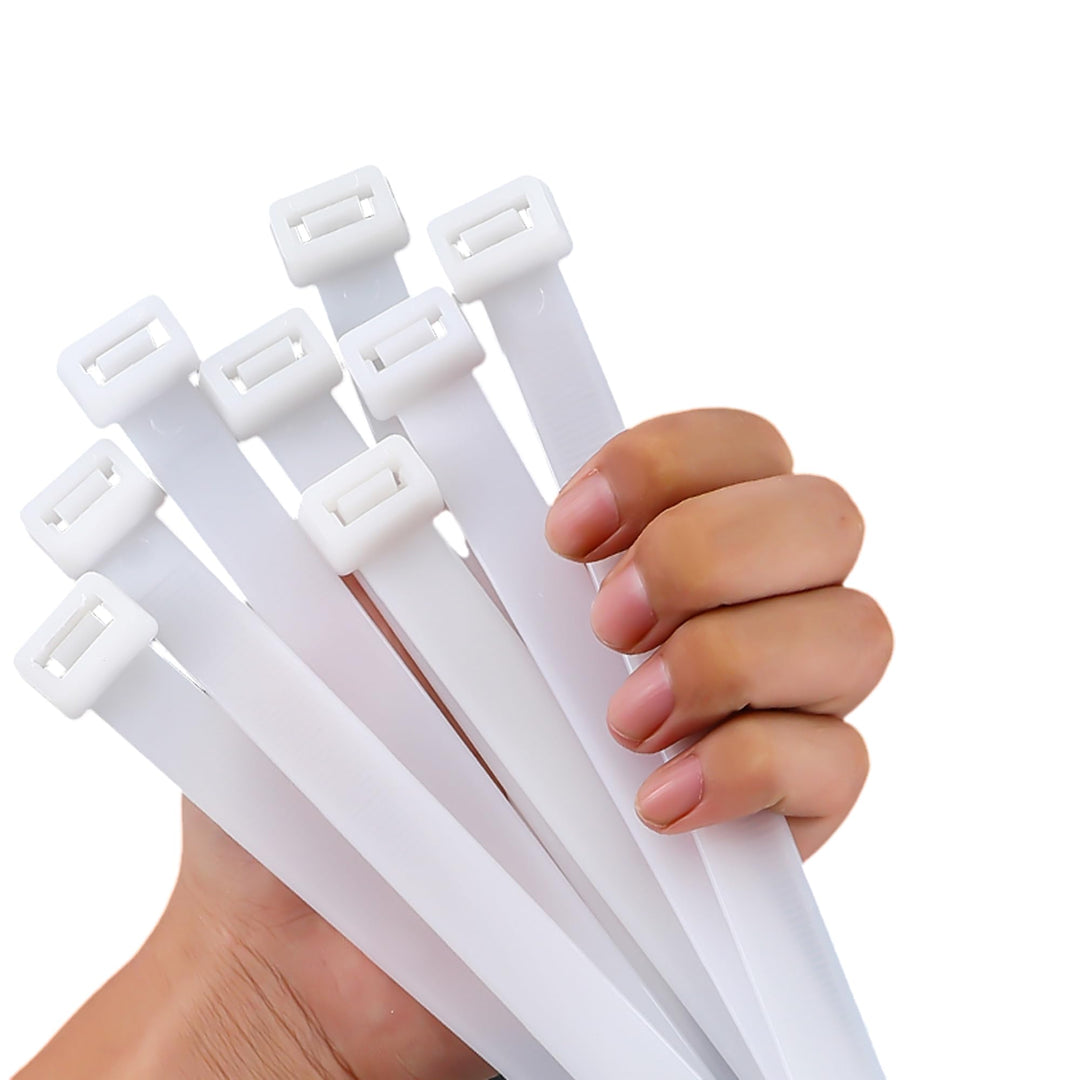 Kabelbinder Weiss 500 mm Lang UV Beständig 12 mm Breit Kabelbinders Gross 50cm, 40 Stück Dicke Kabel