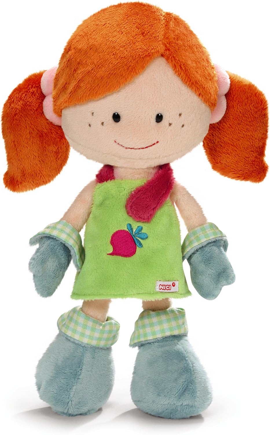 Nici 35505 - Wonderland 3 Minilara Set Schürze, Stiefel und Handschuhe für Puppe 30 cm