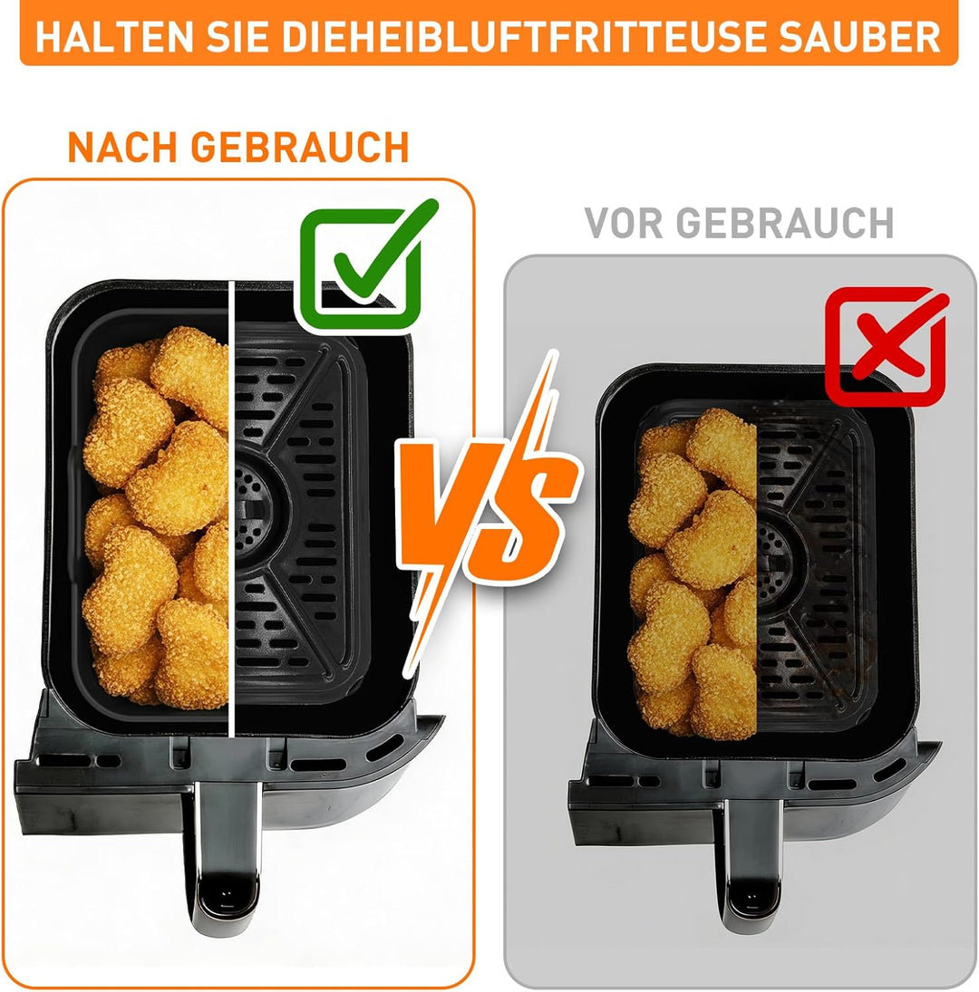 9 Stück Heissluftfritteuse Zubehör für COSORI Dual Blaze 2 Kammern 8,5L,Dual Zone Airfryer Zubehör f