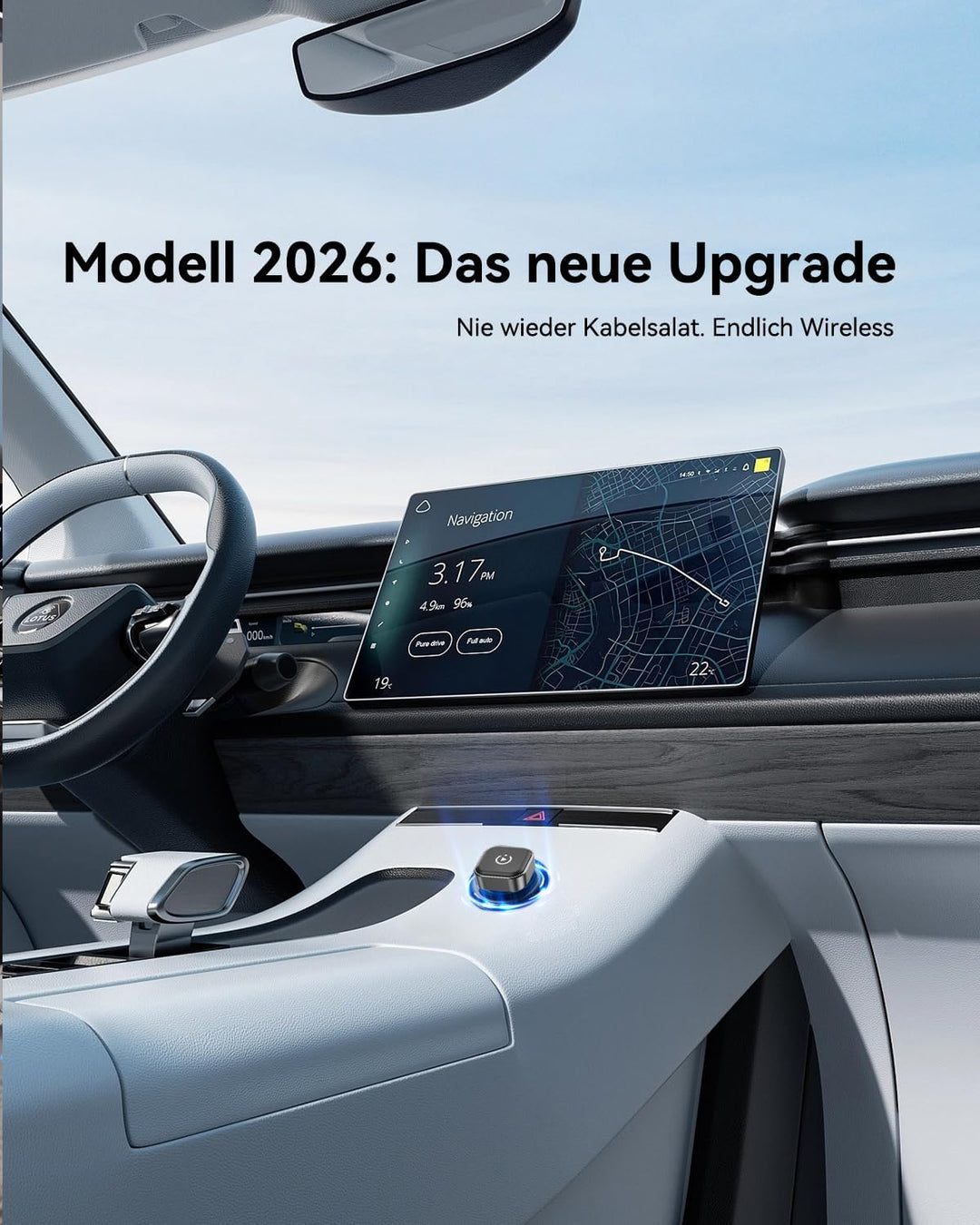 Spedal 2026 CarPlay Wireless Adapter — Ultra Mini 2-in-1 Android Auto Adapter, WiFi 6 & Bluetooth 5.