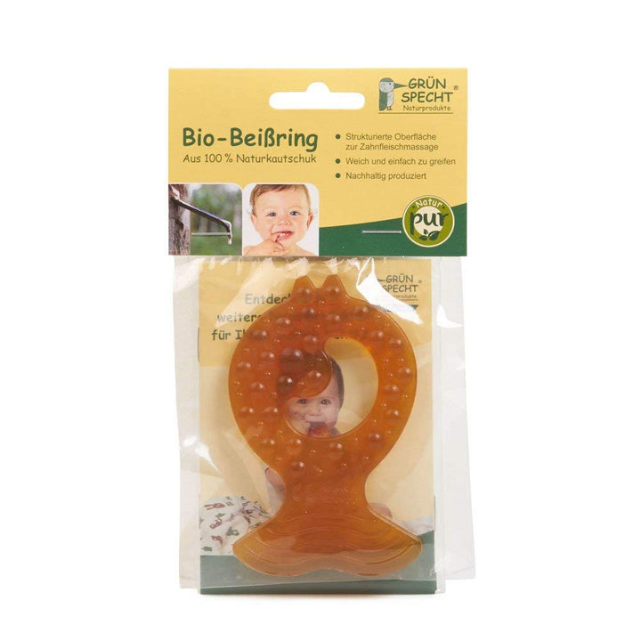 Beissring aus Naturkautschuk Doppelpack // 2er Set,ohne Schadstoffen, Silikonen und chemischen Weich