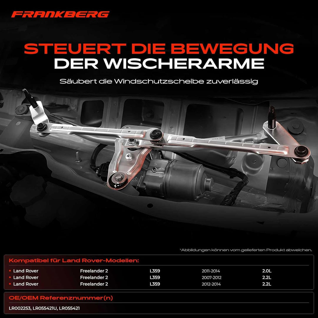 Frankberg 1x Scheibenwischer Wischergestänge Scheibenwischergestänge ohne Motor Vorne Links oder Rec