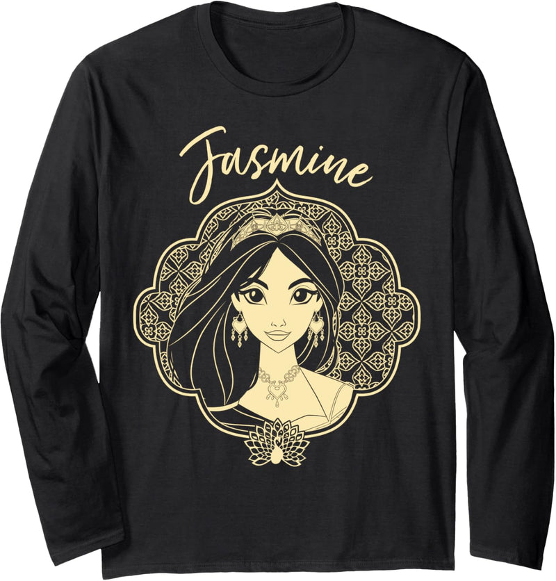 Disney Aladdin Live Action Jasmine Mandala Portrait Langarmshirt