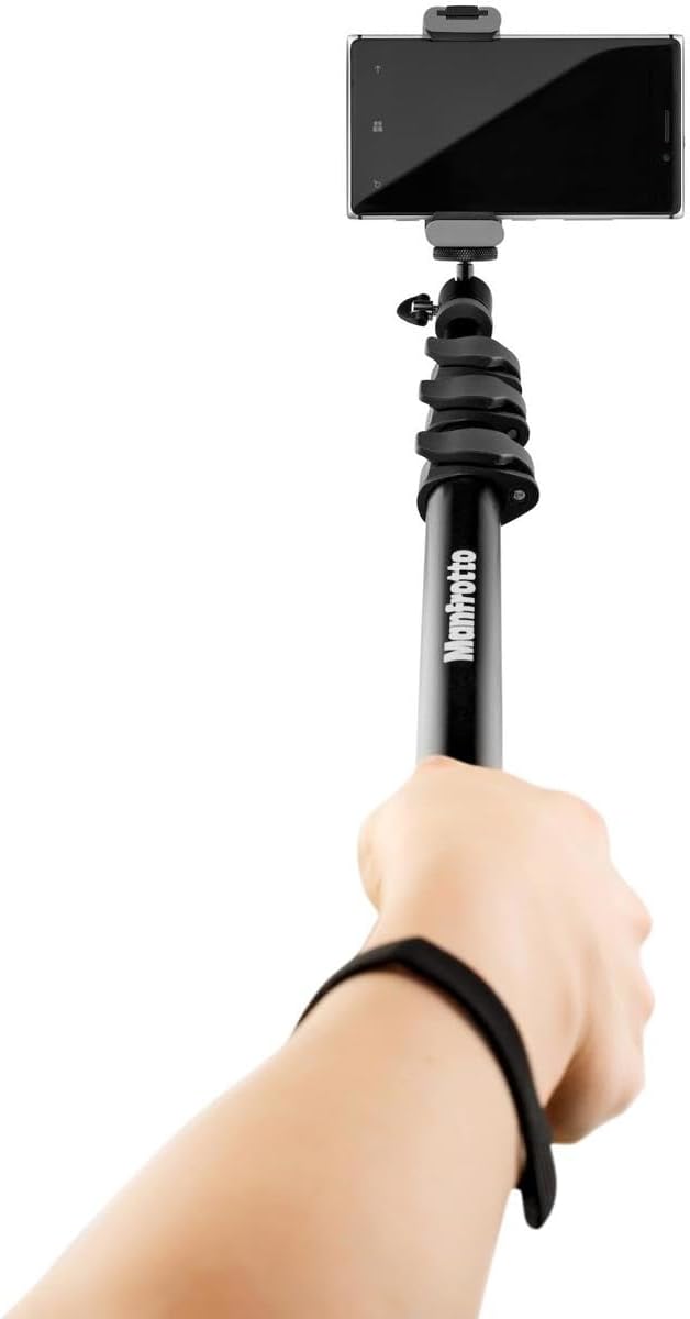 Manfrotto Twist Grip universelle Smartphone-Halterung grau/silber-matt Universal Smartphone Klemme G