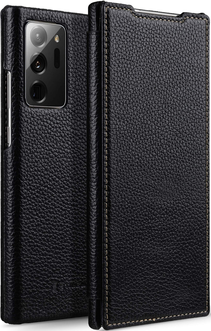 STILGUT Book Case kompatibel mit Samsung Galaxy Note 20 Ultra Hülle aus Leder zum Klappen, Klapphüll