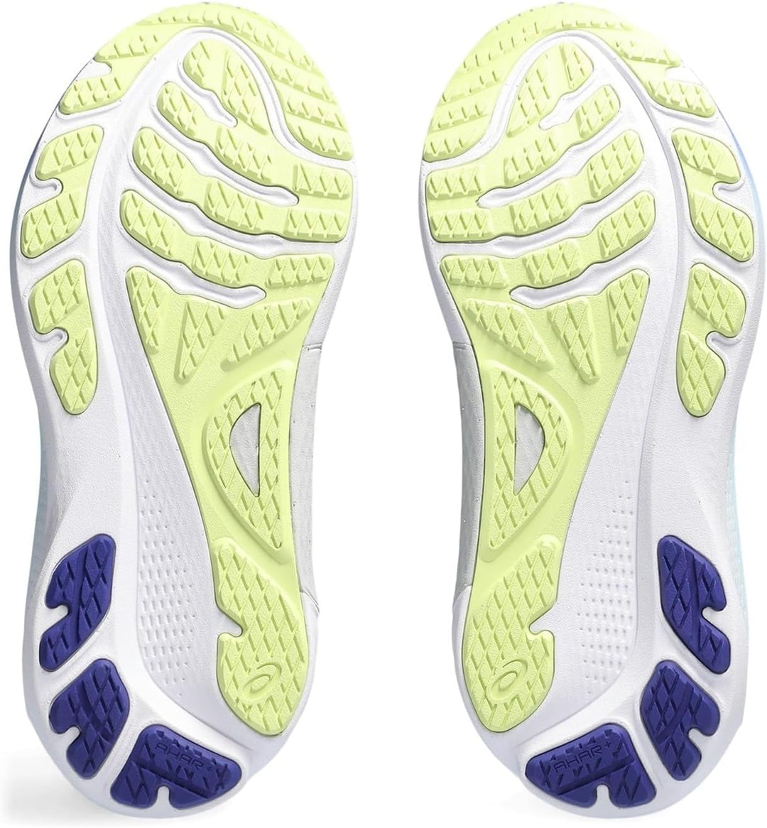 ASICS Kayano 30 Mann Laufschuhe Blau Weiss 38 EU Black Glow Yellow, 38 EU Black Glow Yellow