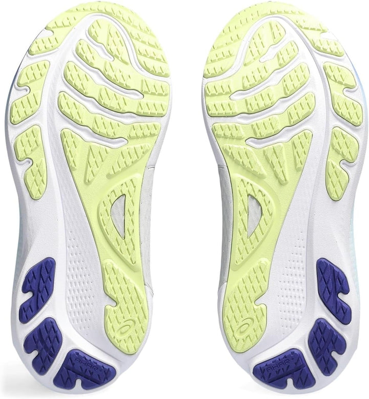 ASICS Kayano 30 Mann Laufschuhe Blau Weiss 38 EU Black Glow Yellow, 38 EU Black Glow Yellow