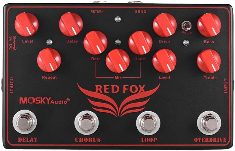 Mosky RED FOX - Multieffektpedal mit Loop-Funktion