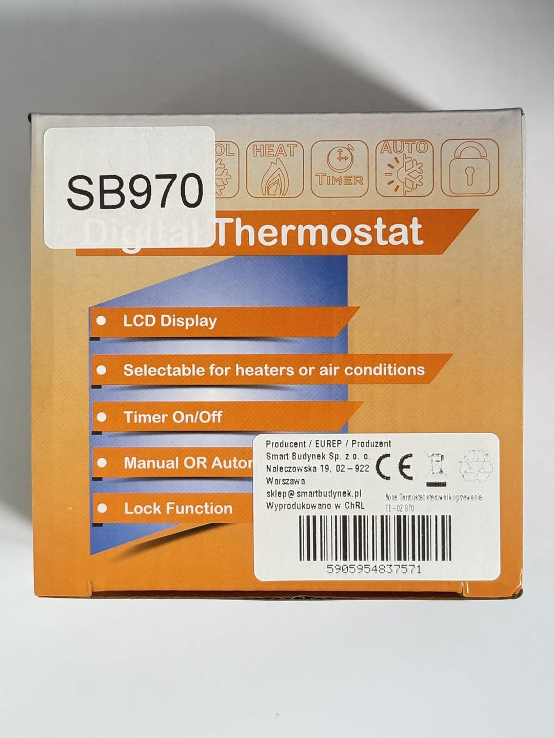 Sone Smart One Zigbee Thermostat Fussbodenheizung 230V 3A – Kompatibel mit Tuya & Home Assistant Zig