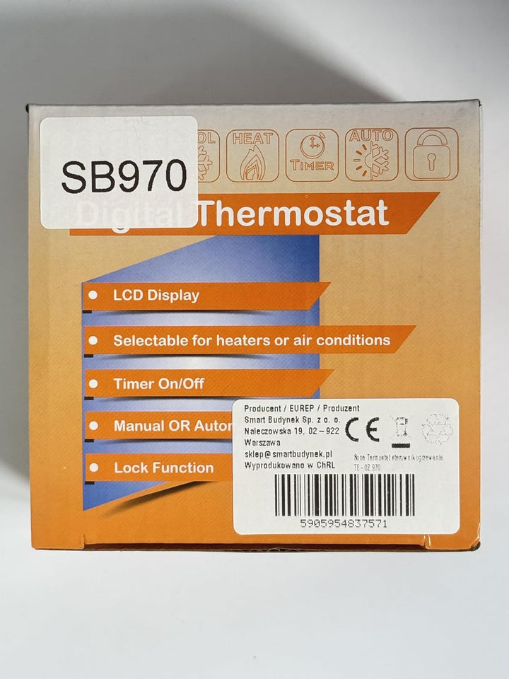 Sone Smart One Zigbee Thermostat Fussbodenheizung 230V 3A – Kompatibel mit Tuya & Home Assistant Zig