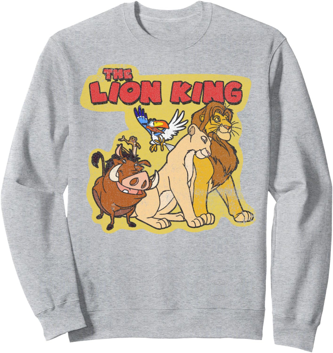 Disney Lion King Retro Happy Friends Portrait Sweatshirt