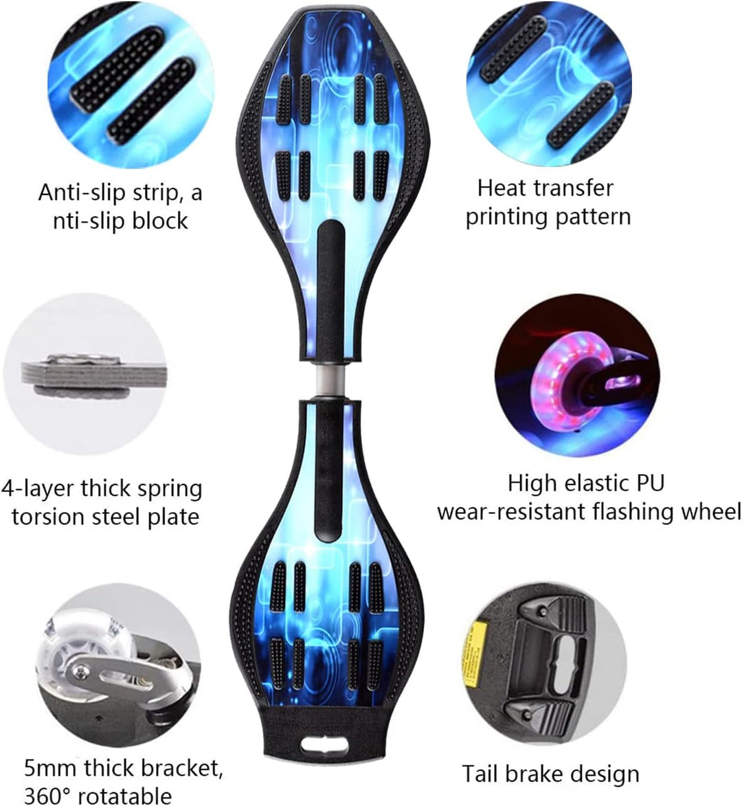 Sumeber Waveboard Kinder Street Surfen Caster Torsion Skateboard Double Decks Casterboards für Wave/
