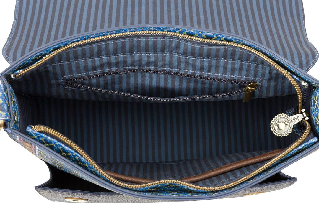 PiP Studio Cross Body Flap Clover Blue 25x7x20cm