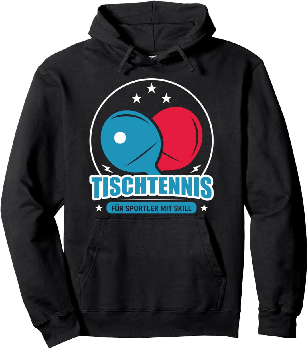 Tischtennis Spieler mit Skill lustiges Sportler Pullover Hoodie