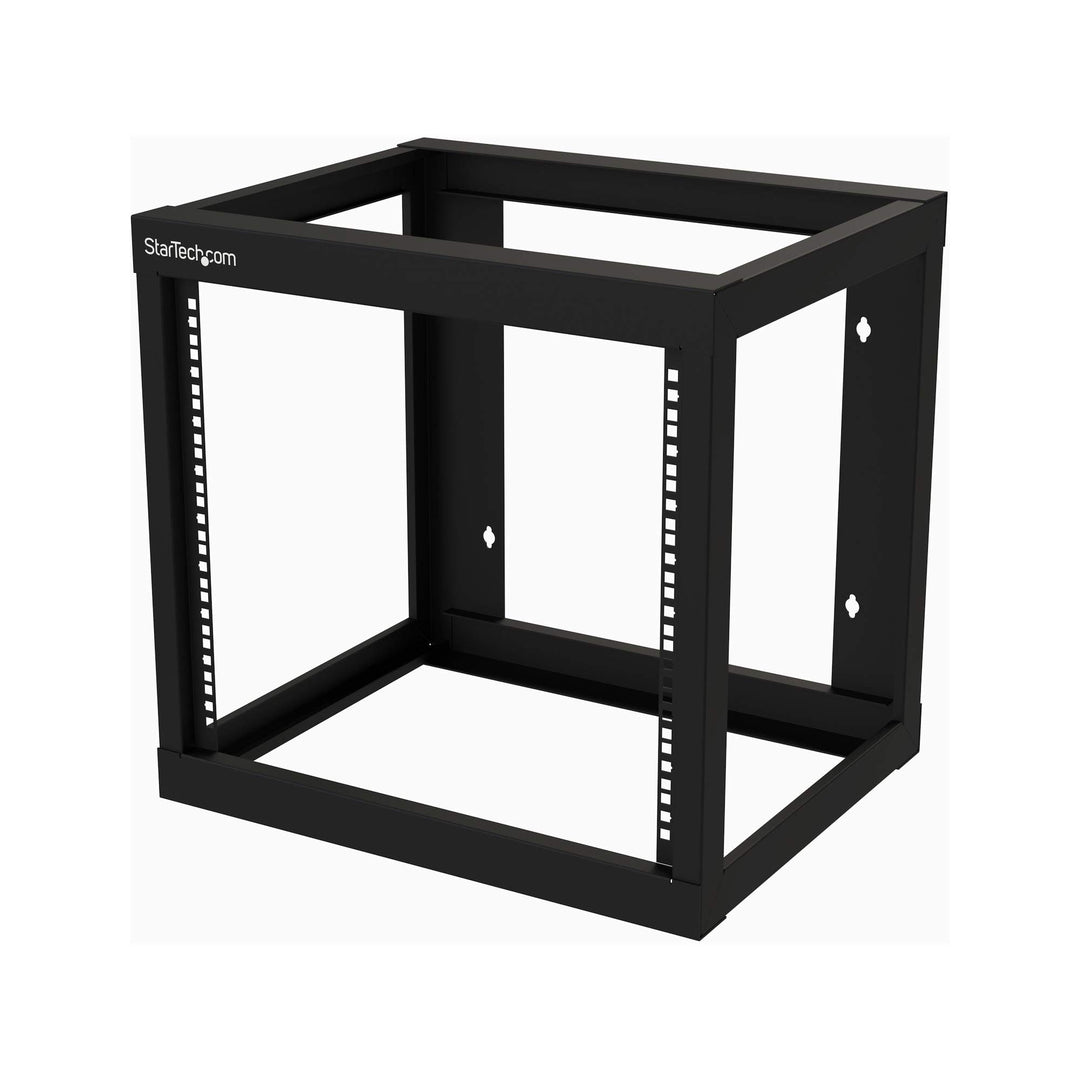 StarTech.com 2-Pfosten 9HE Heavy-Duty Wandmontage Netzwerk-Rack, 19" Open Frame Server Rack, 18" Tie