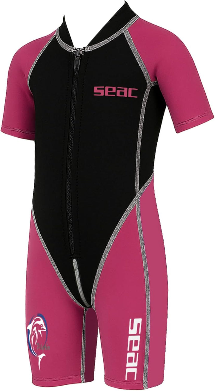 Seac Kinder Dolphin Auchanzug Shorty 1,5 mm Neopren und Lycra geeignet für Schwimmen, Schnorcheln un