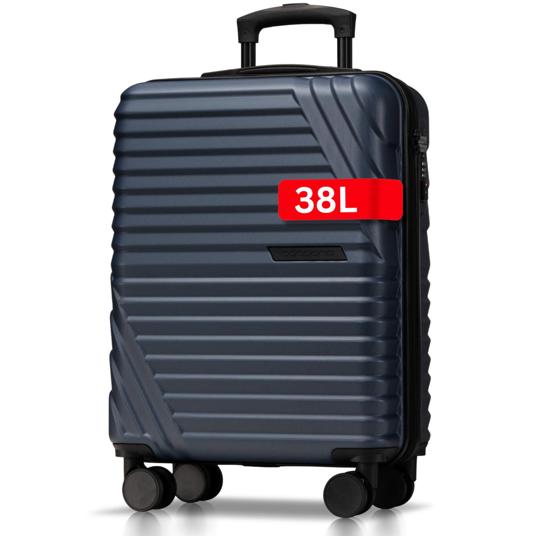 Cocoono Premium Handgepäck Koffer 55x40x20cm - passend für Ryanair, Lufthansa, Eurowings und co. I 3