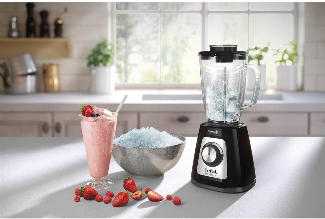 Tefal BL435831 BL4358 Standmixer, Glas, 1.75 liters, Schwarz