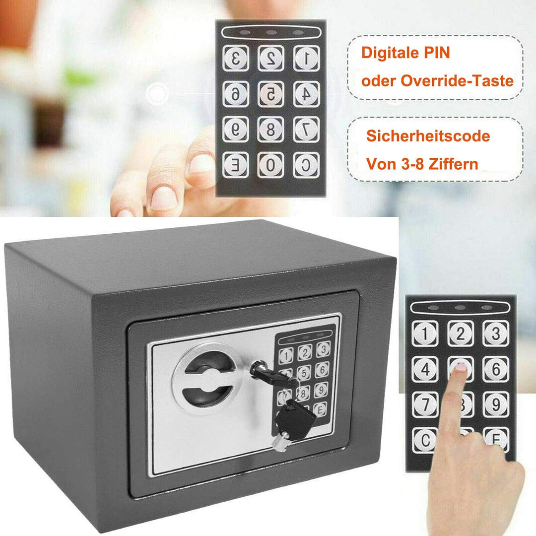 Tresor 4,6 l elektronische Kombination kleine Elektrogeräte Möbeltresor, Kleiner Tresor, Safe, Schra