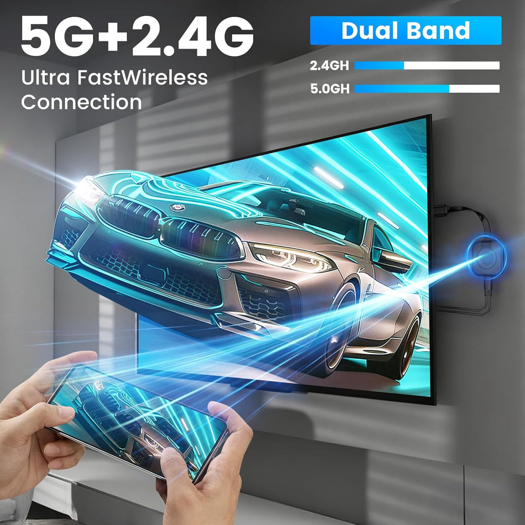 Wireless HDMI Adapter,4K Wireless HDMI Dongle,Miracast Display Dongle,Kabellos HiFi Display Adapter