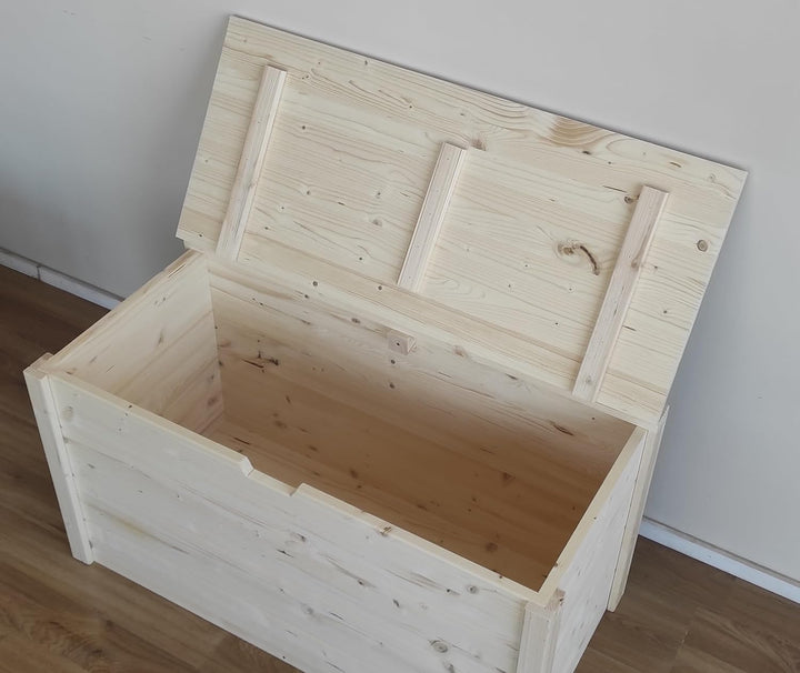 TOTAL WOOD 2012 Truhebank sitzbank sitztruhe truhen banktruhe aus Holz 100x40x45H cm, 100X40X45