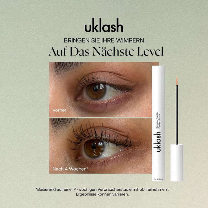 UKLASH Eyelash Complex Serum – #1 bewertetes Wimpernserum für längere, stärkere Wimpern – tierversuc