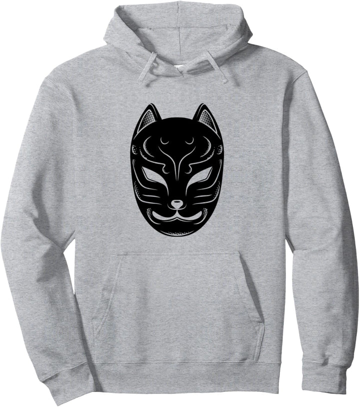 Kitsune Maske Fuchs Maske Pullover Hoodie