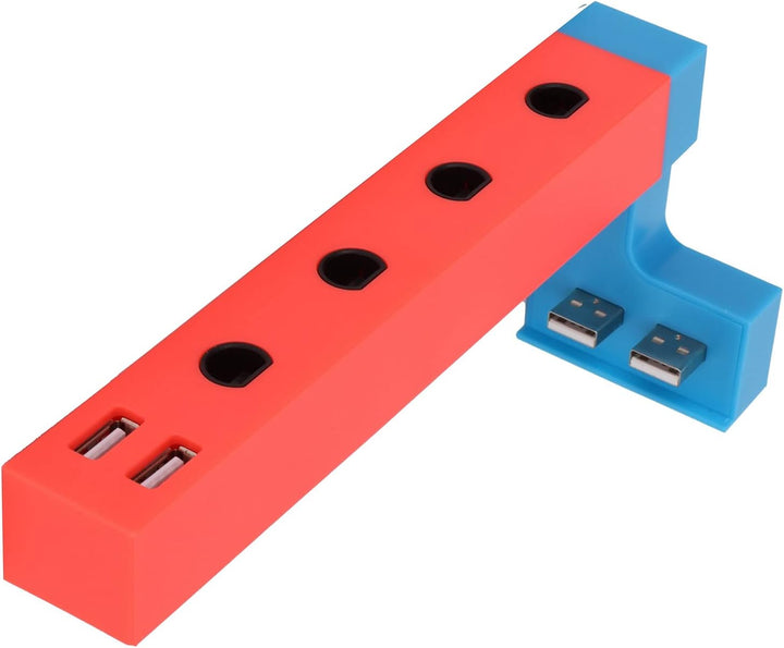 Kabelgebundener Controller-Adapter für, Tragbarer 4-Port-Adapter mit 2 USB-Anschlüssen, Professionel