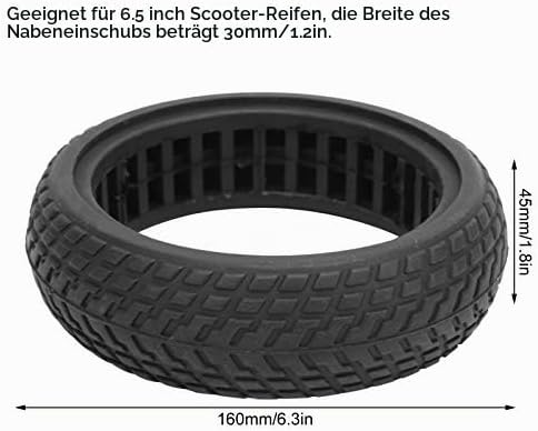 Scooter Reifen 6,5 Zoll - Elektroroller-Reifen mit Explosionsschutz - Ersatzreifen für Scooter - Vol