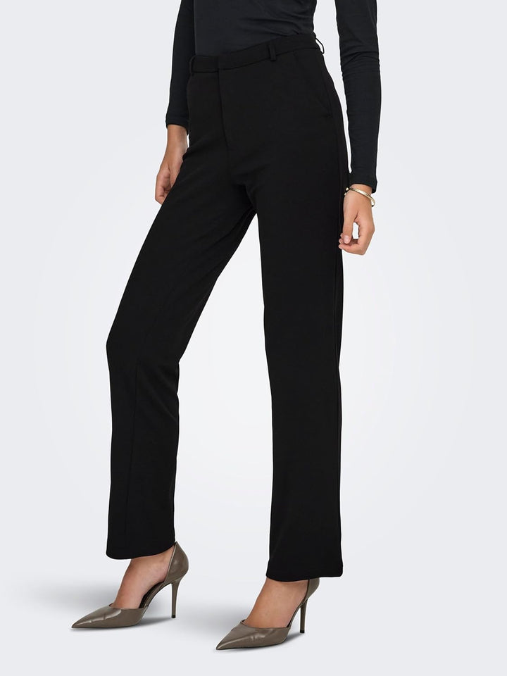JdY Damen Jdygeggo Straight Pant JRS Noos Hose, Schwarz