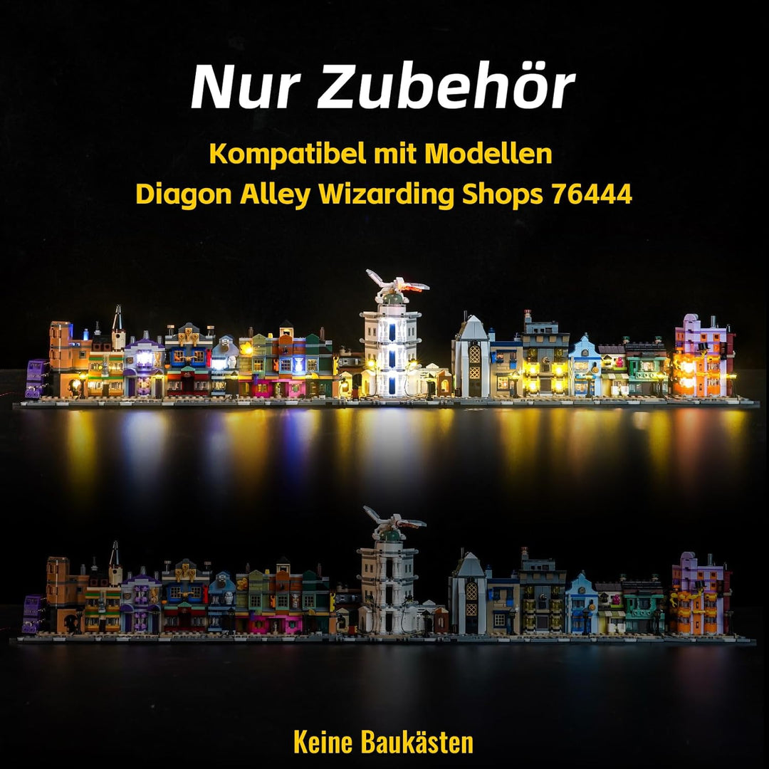 Led Licht Set Kompatibel mit Lego Diagon Alley Wizarding Shops (Kein Modell), Dekorationsbeleuchtung