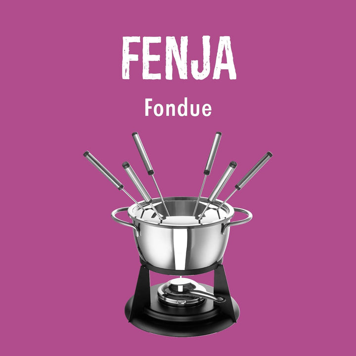ROHE Fonduetopf Fenja aus Edelstahl hergestellt, mit einem Volumen von: 1.8L, in der Grösse: 18cm, 2
