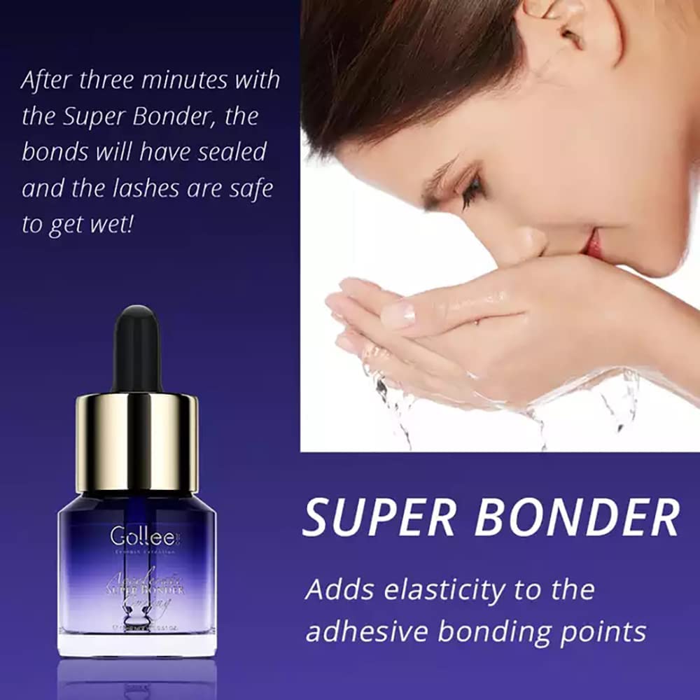 GOLLEE Lash Bonder für Wimpernverlängerung 15ML Wimpern Primer für Wimpernverlängerung Maximieren Si