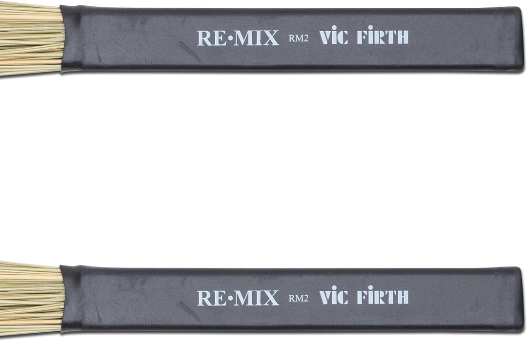 Vic Firth REˑMIX Brushes - African Grass - Medium Soft RM2 - Afrikanisches Gras, RM2 - Afrikanisches