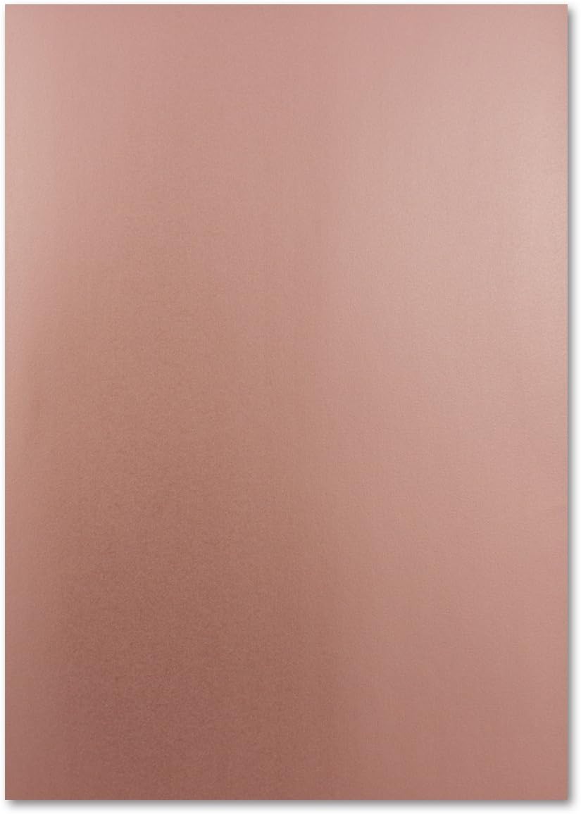Metallic Papier DIN A4 21,0 x 29,7 cm - Bronze Metallic - 100 Stück - glänzendes Bastelpapier 90 g/m