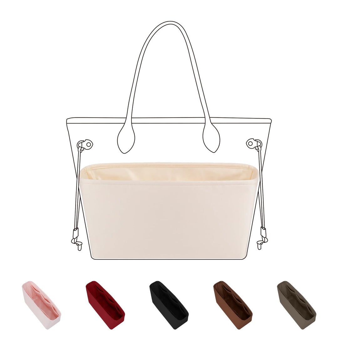 DGAZ Seide Handtasche Organizer für LV Neverfull PM/MM/GM, Taschenorganizer Tasche in Tasche Organiz