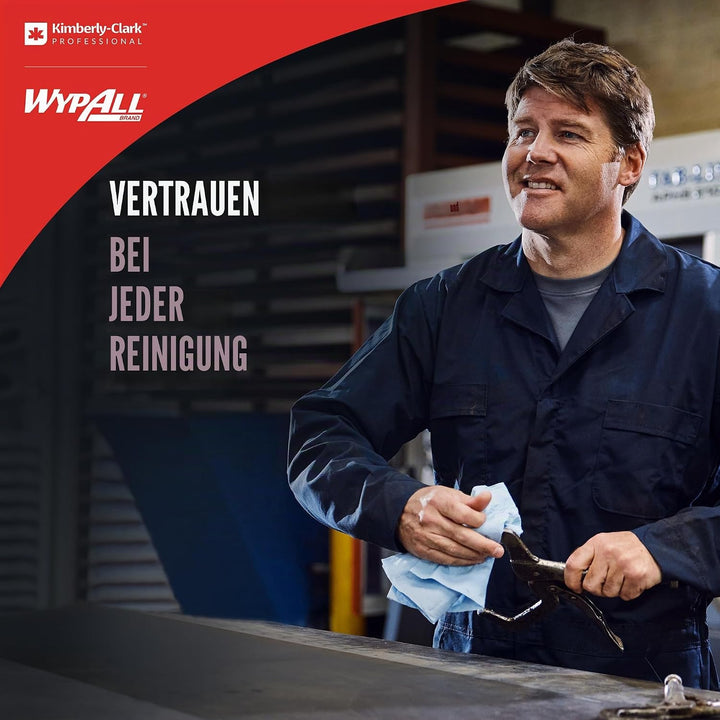 WypAll X70 Power Clean Reinigungstücher für mittelschwere Reinigungsaufgaben 8251 – 2-in-1 Midi-Roll