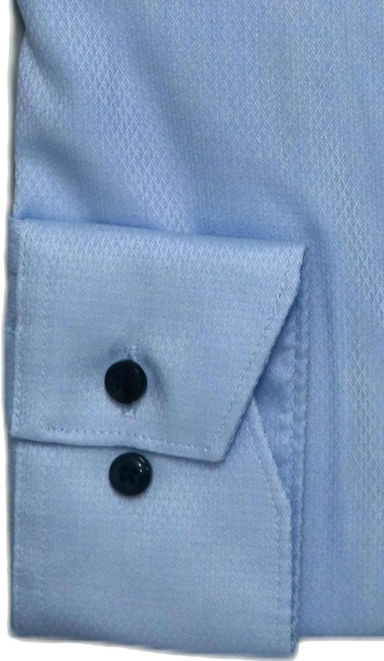OLYMP Herren Businesshemd Langarm Luxor,Einfarbig,modern fit,Button-Down-Kragen 47 Grosse Grössen Bl