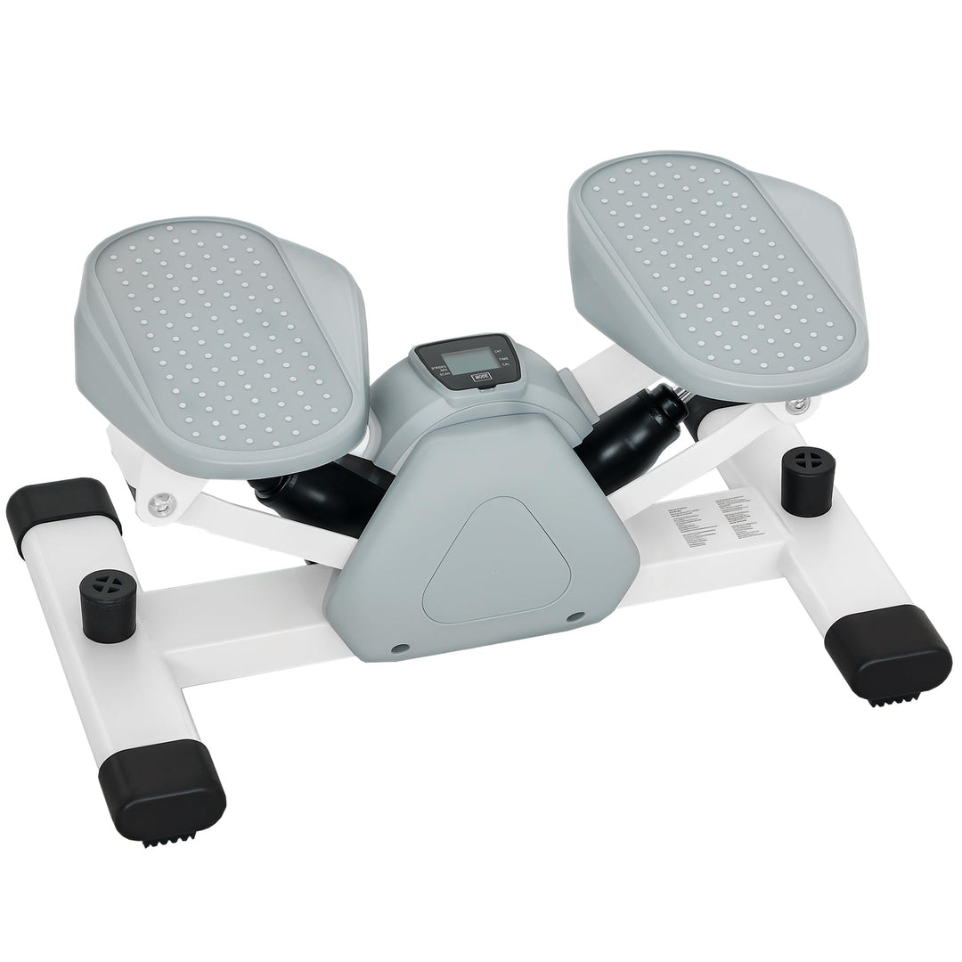 SPORTNOW Mini-Stepper für Zuhause, Stepper Hometrainer mit LCD-Display, Rutschfesten Pedale, Up-Down