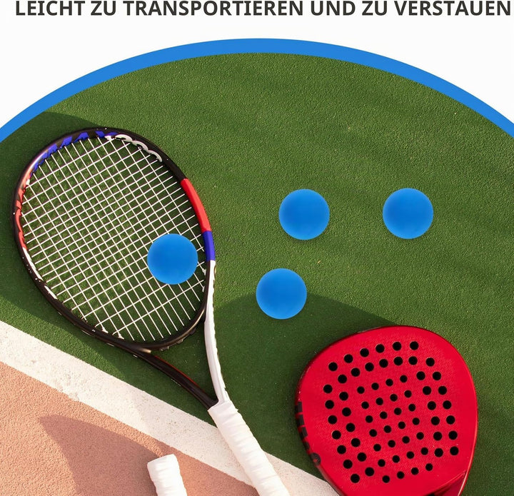 4 Stück Squash Trainingsbälle Aus Gummi Hochelastische Kleiner Sportbälle Für Reaktionstraining Blau