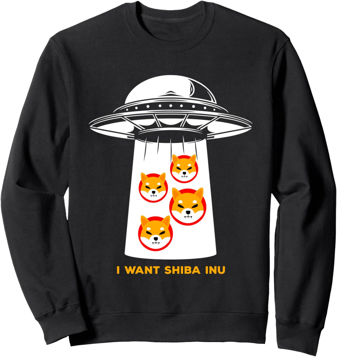 Shiba Inu Krypto Token Münze Kryptowährung Doge Sweatshirt