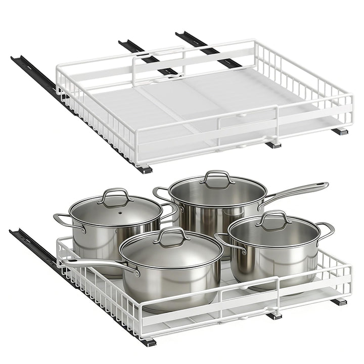 LANTUS Unterschrank für Spüle, ausziehbar, stapelbar, Regale für Schrank, Küche, Badezimmer, (31 – 4