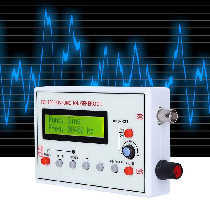 BuyWeek DDS Signalgenerator, Funktionsgenerator mit USB-Kabel Sinusfrequenz 1HZ-500KHz Zähler Signal