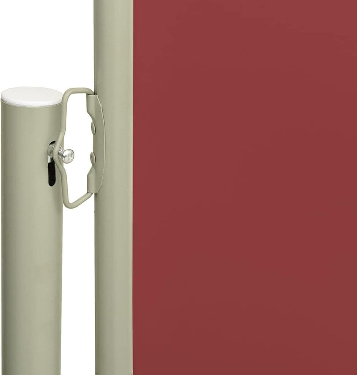 FIRBNUS Seitenmarkise Ausziehbar 140x600 cm Rot Sichtschutz Balkon Sichtschutz Garten Sonnenschutz T