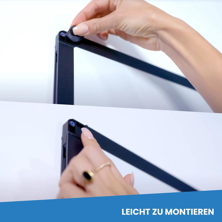 IVOL Eco Magnetic Whiteboard 60x90 | Modernem Schwarzem Rahmen | Magnettafel Whiteboardwand Magnetwa