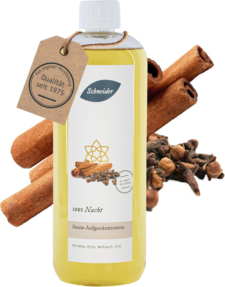 Saunabedarf Schneider - Aufgusskonzentrat 1001 Nacht - süsslich-orientalischer Saunaaufguss - 250ml