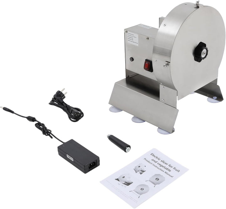 Elektrischer Gemüsehobel, 0,1-10 mm Dicke, Einstellbare Kommerzielle Schneidemaschine, Manueller Ede