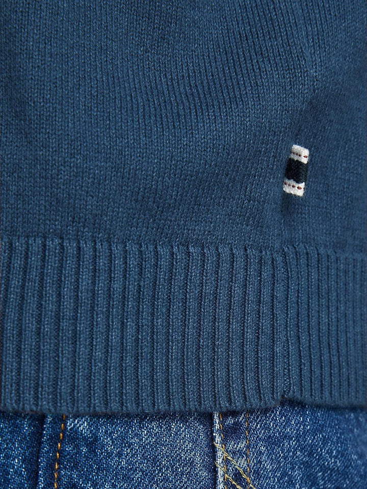 JACK & JONES Male Strickpullover Einfarbig Strickpullover S Blau (Insignia Blue), S Blau (Insignia B