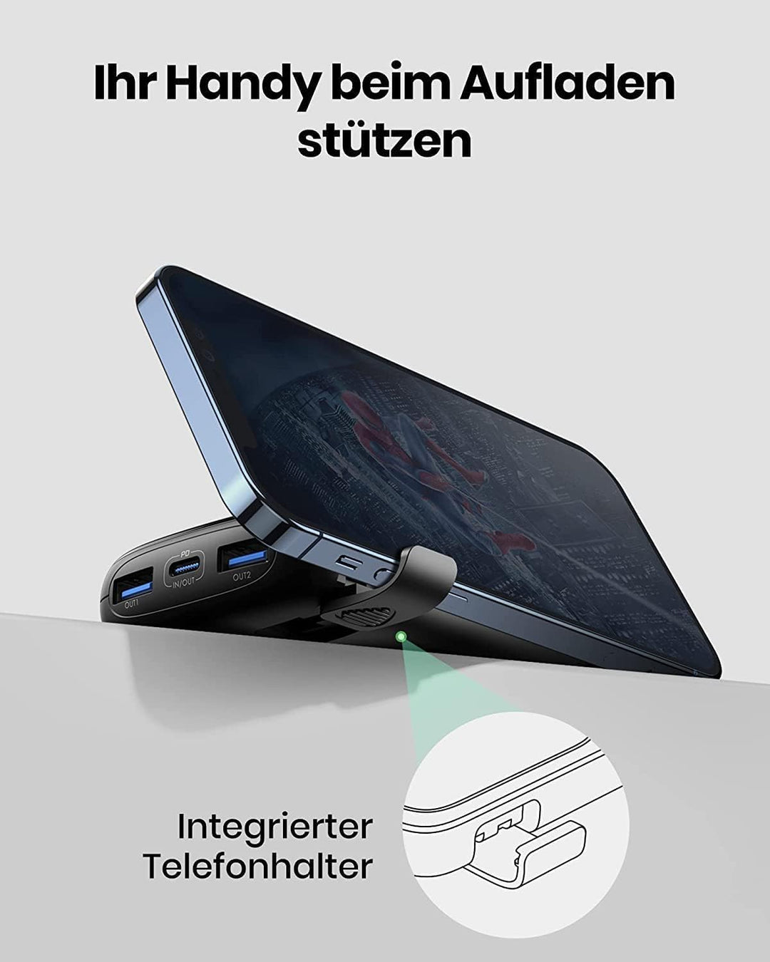 INIU Power Bank, 22.5W Fast Charging 10000mAh PowerBank Klein aber Stark, PD3.0 QC4.0 (USB C Input &