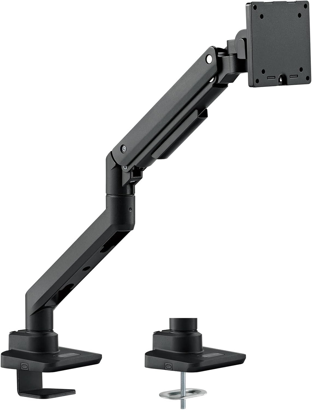 Silverstone ARM14B- Monitorarm für einzelnen Monitor mit Hochleistungs-Gasfederdesign und vielseitig